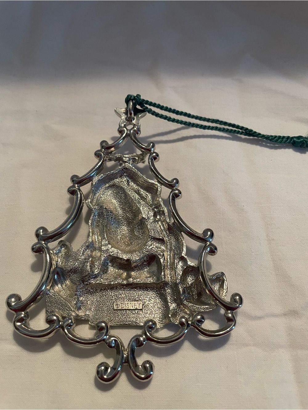 NWOT SilverTone Disney Eeyore Ornament - Holiday Tree Design - Picture 5 of 7
